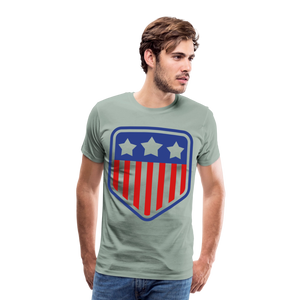 Men's Premium Patriot Tee - steel green