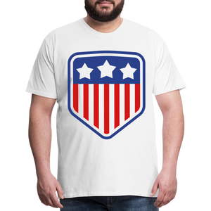 Men's Premium Patriot Tee - white