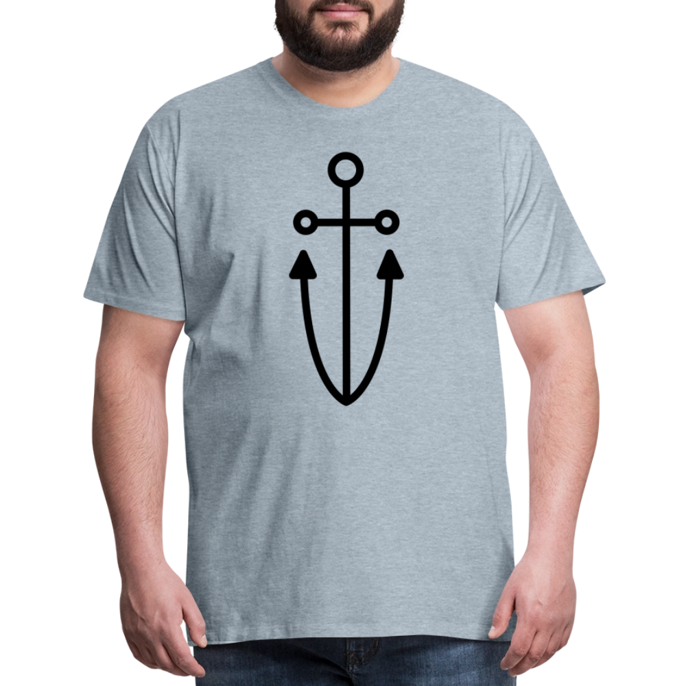 Anchor Men's Premium T-Shirt - heather ice blue