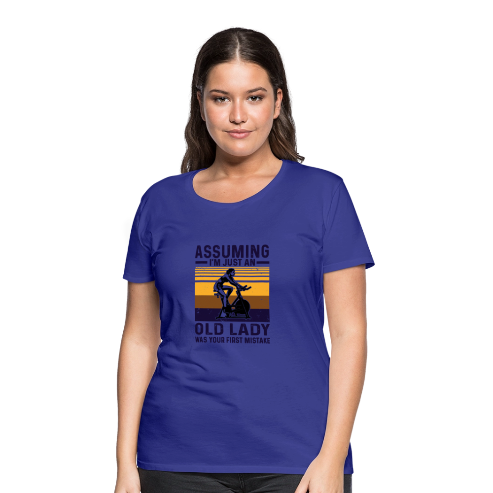 Assuming Women’s Premium T-Shirt - royal blue