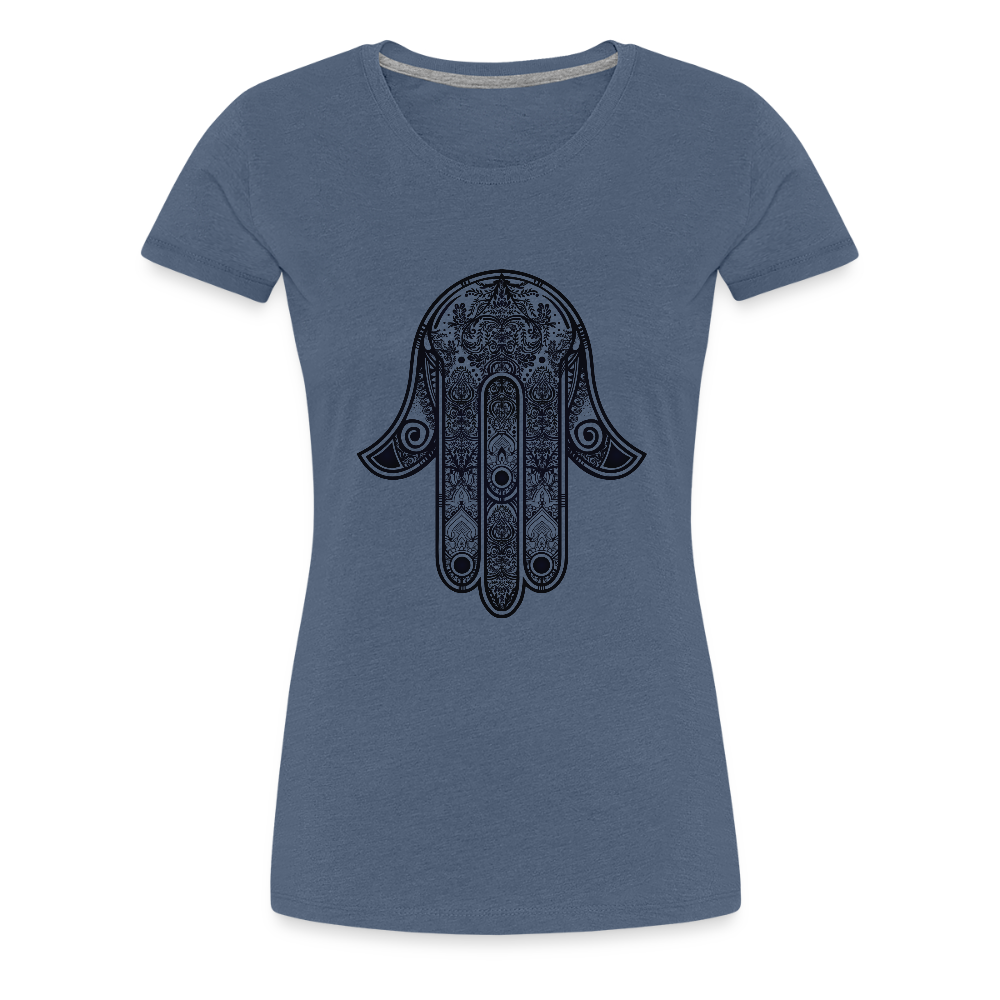 Hand of Fatimah Women’s Premium T-Shirt - heather blue