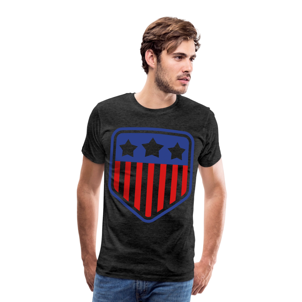 Men's Premium Patriot Tee - charcoal grey
