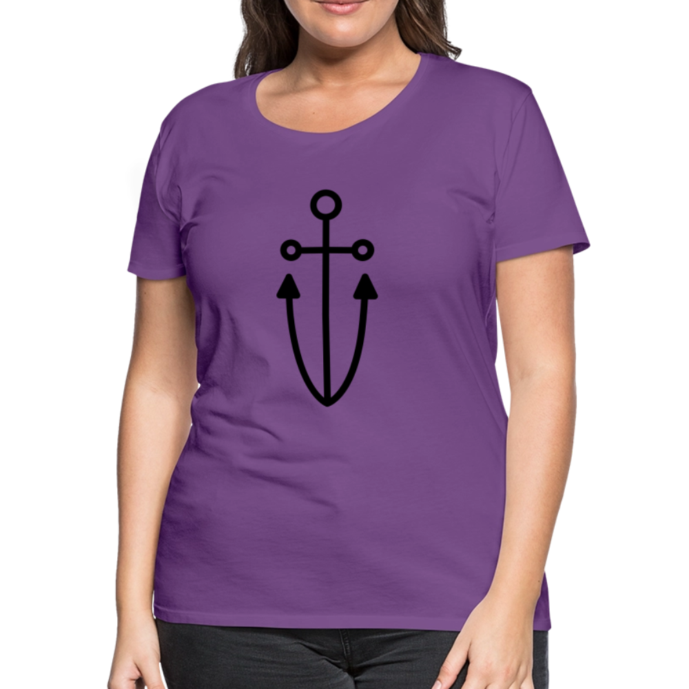 Anchor Women’s Premium T-Shirt - purple