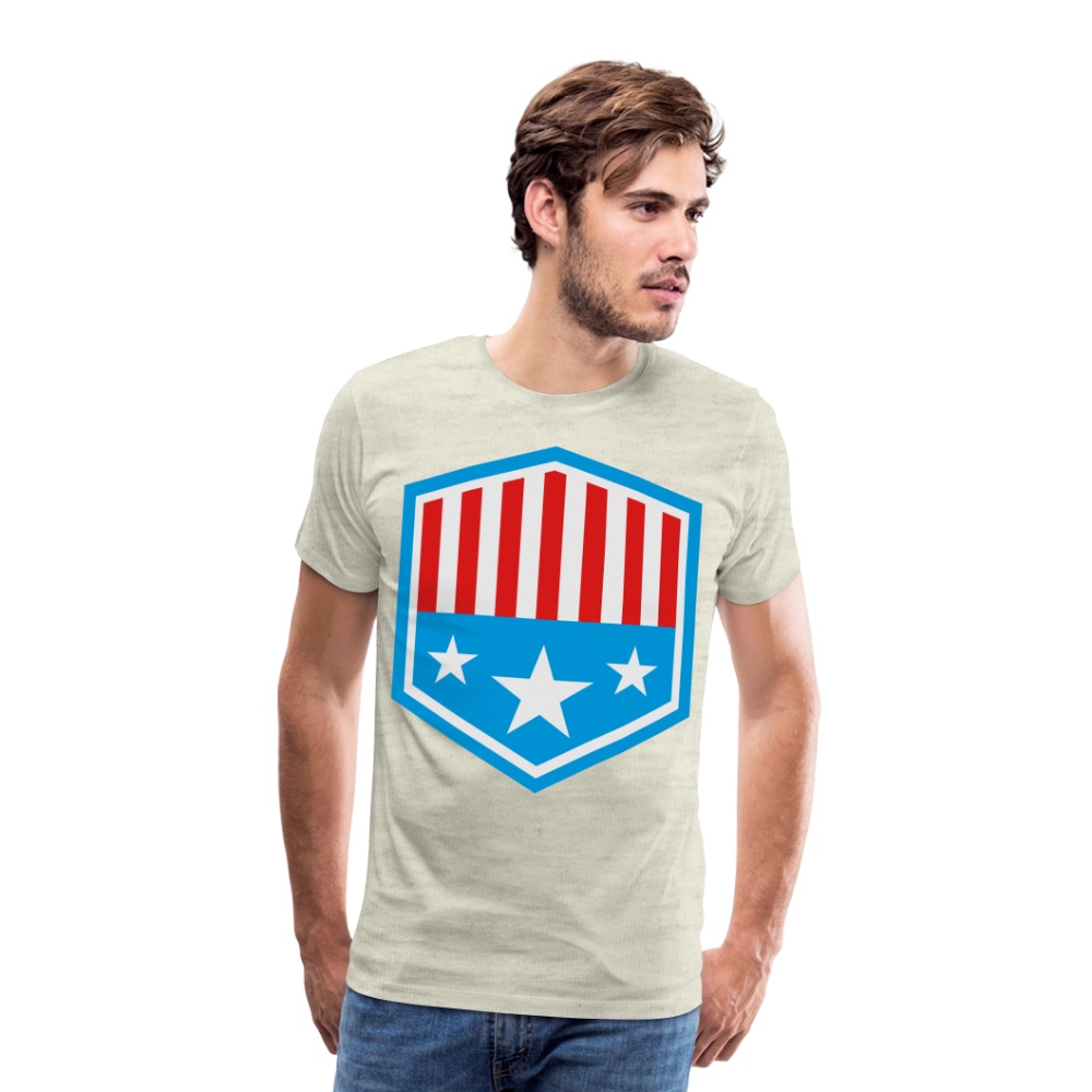 Men's Patriot Tee - heather oatmeal