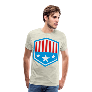 Men's Patriot Tee - heather oatmeal