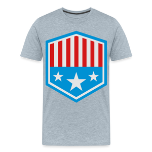 Men's Patriot Tee - heather ice blue