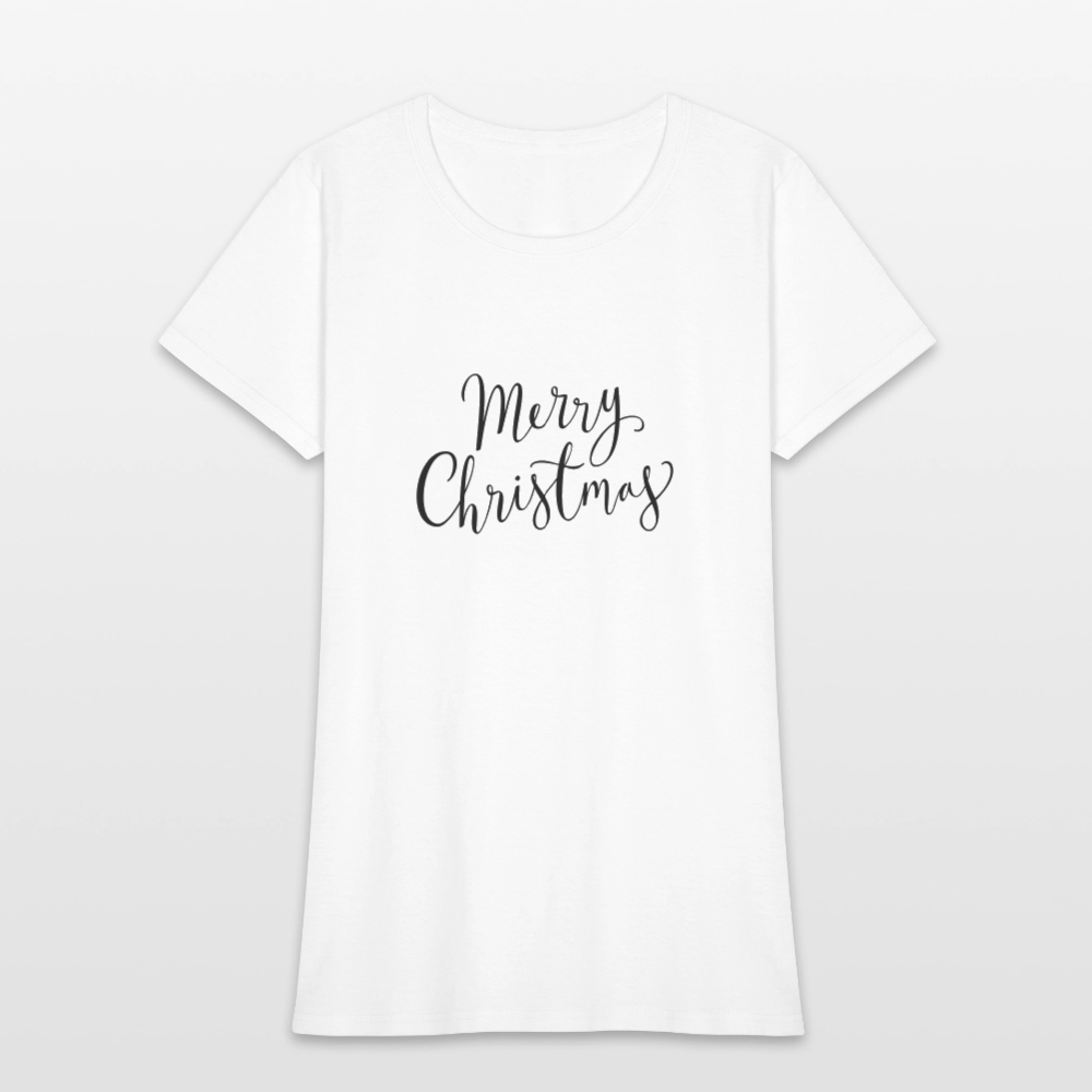 Merry Christmas Women's T-Shirt - white