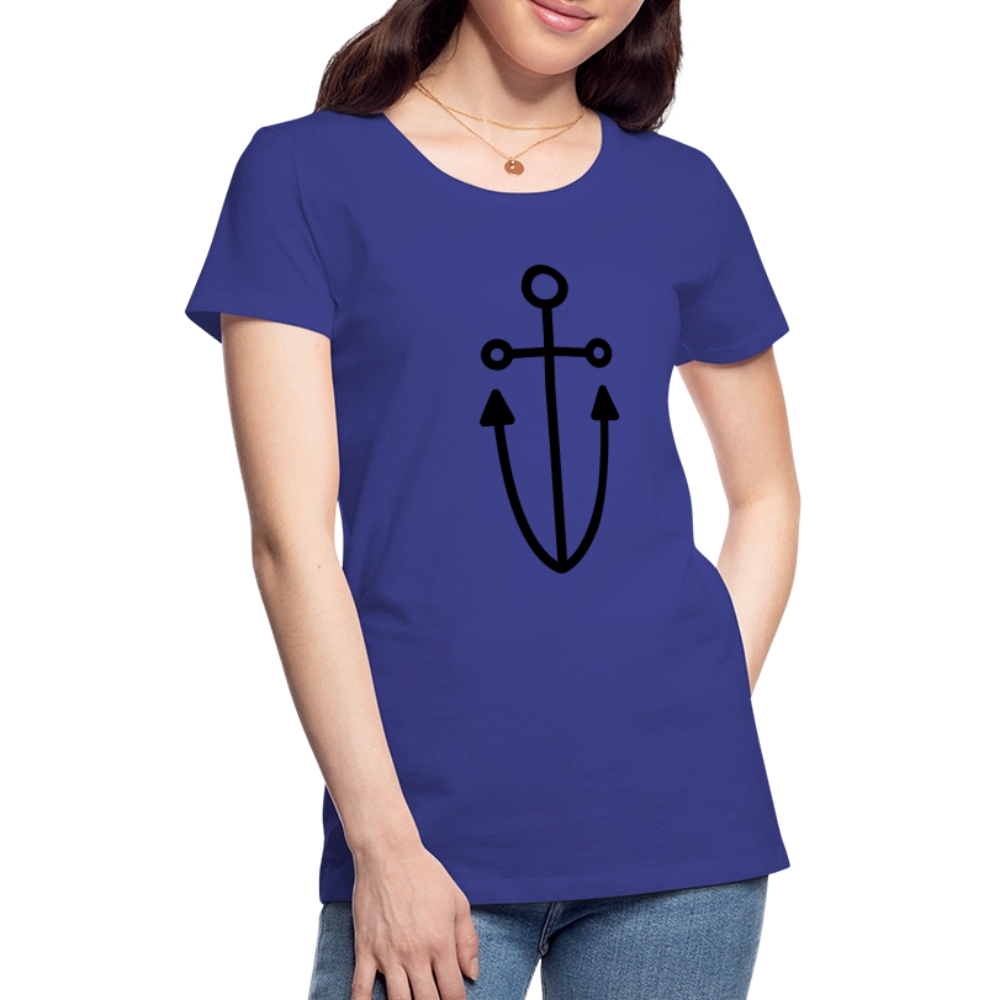 Anchor Women’s Premium T-Shirt - royal blue