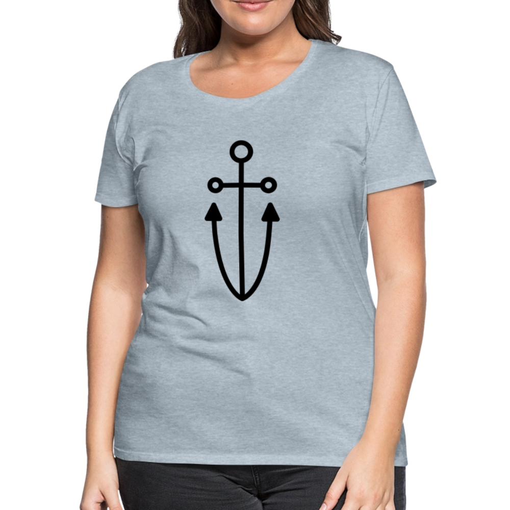Anchor Women’s Premium T-Shirt - heather ice blue