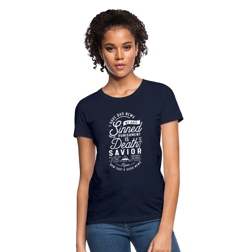 News Women's T-Shirt - navy
