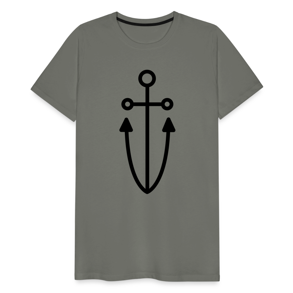 Anchor Men's Premium T-Shirt - asphalt gray