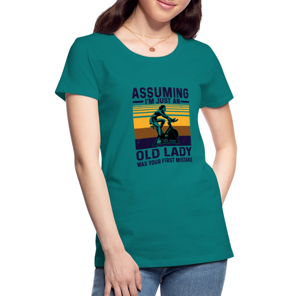 Assuming Women’s Premium T-Shirt - teal
