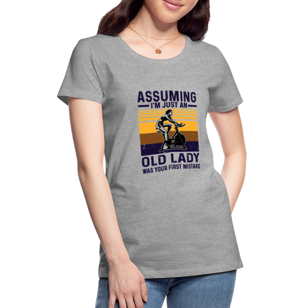 Assuming Women’s Premium T-Shirt - heather gray