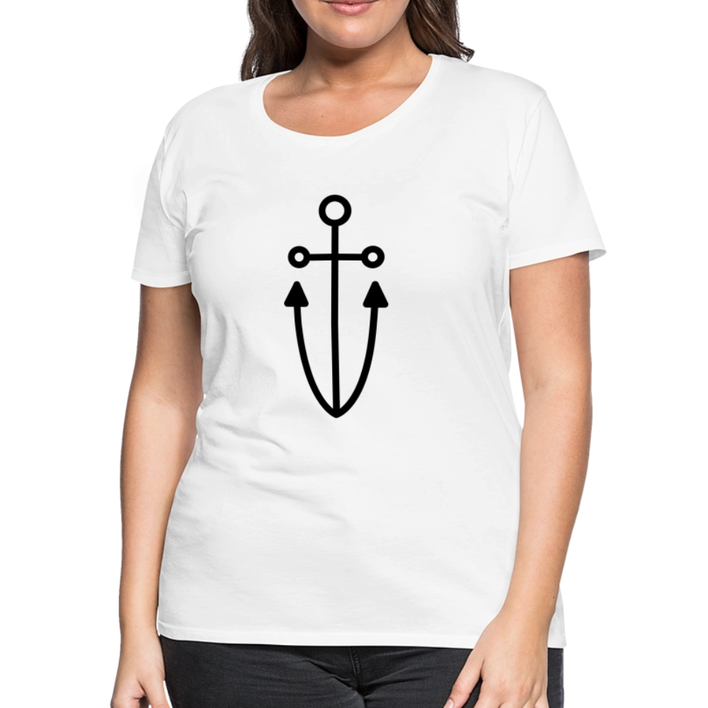 Anchor Women’s Premium T-Shirt - white