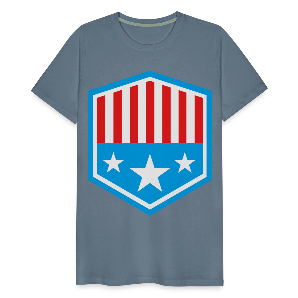 Men's Patriot Tee - steel blue