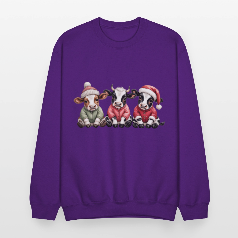 Christmas Calves Crewneck Sweatshirt - purple