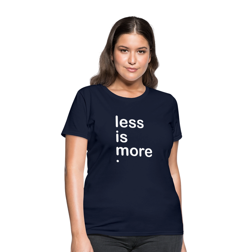 Less is More Women's T-Shirt - navy