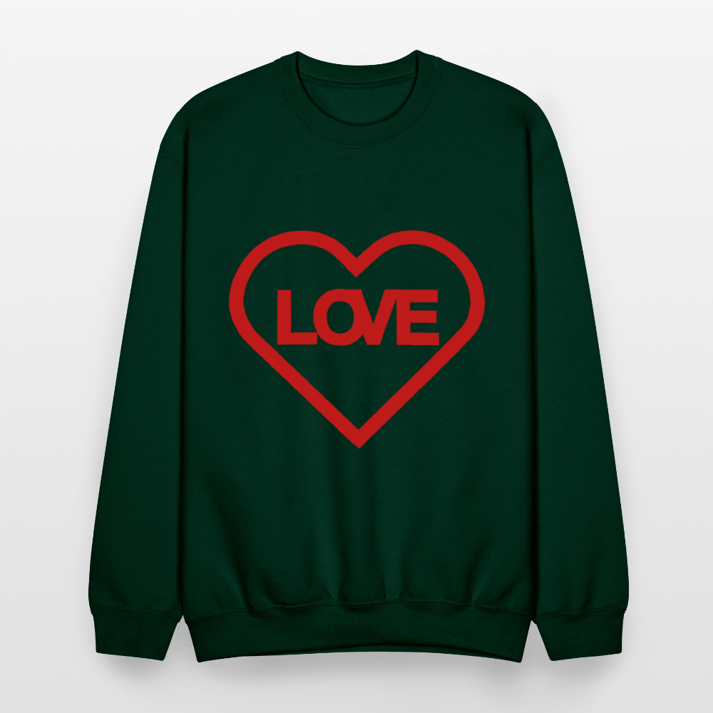 Love Crewneck Sweatshirt - forest green