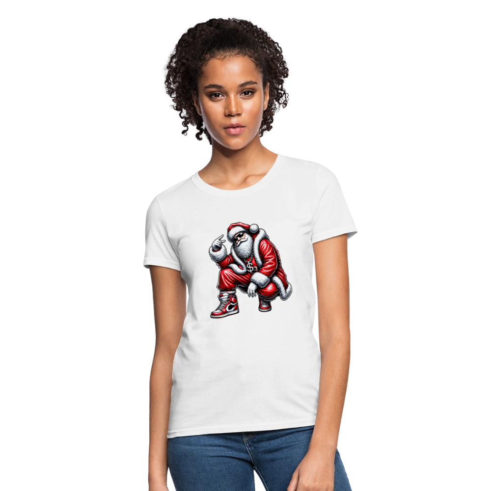 Hip Hop Santa Women's T-Shirt - white