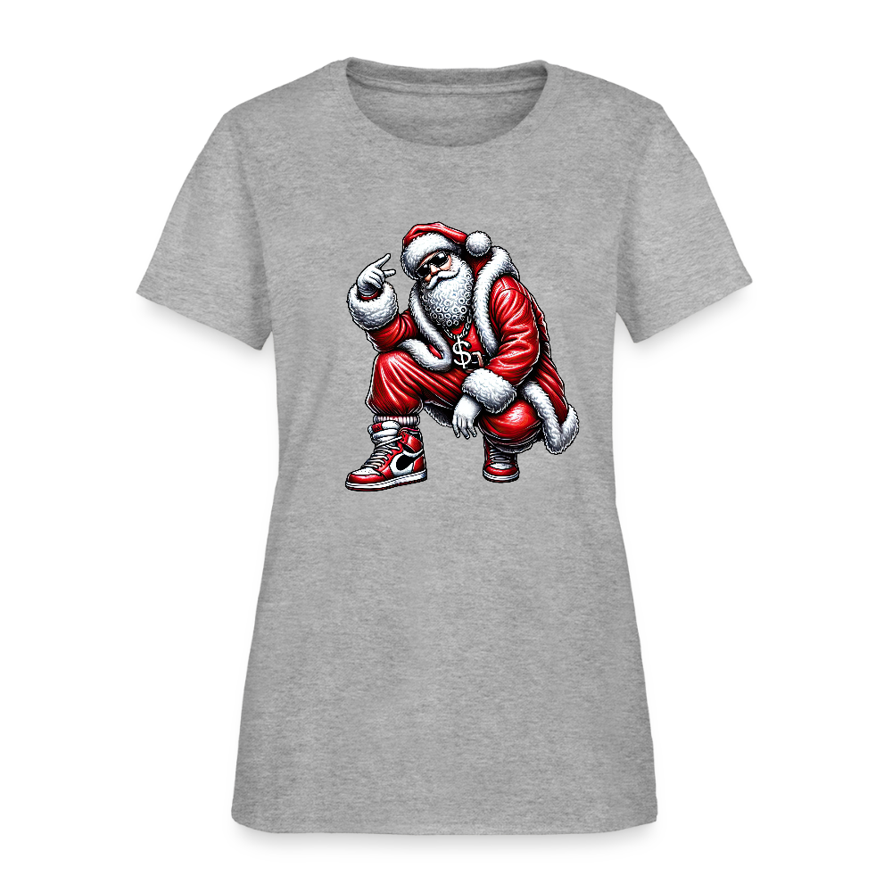Hip Hop Santa Women's T-Shirt - heather gray