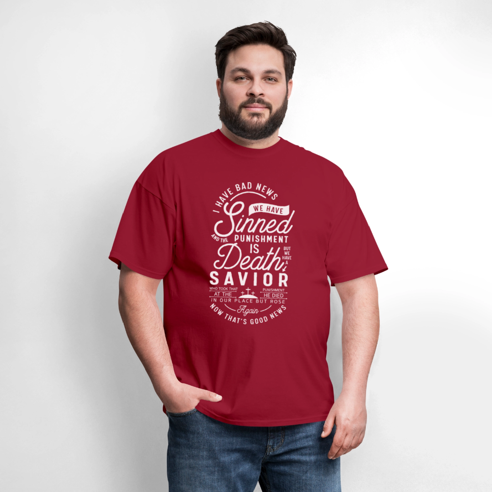 News Men's T-Shirt | GILDAN 5000 - dark red