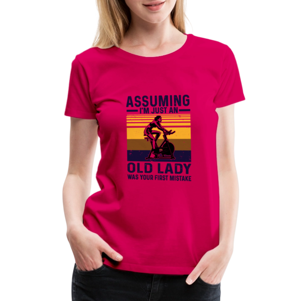 Assuming Women’s Premium T-Shirt - dark pink