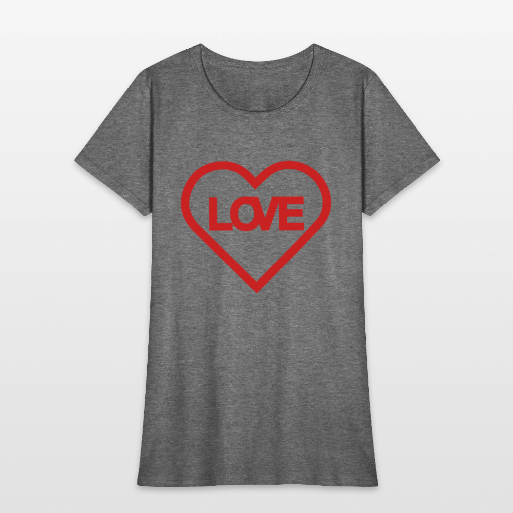 Love Women's T-Shirt - graphite heather