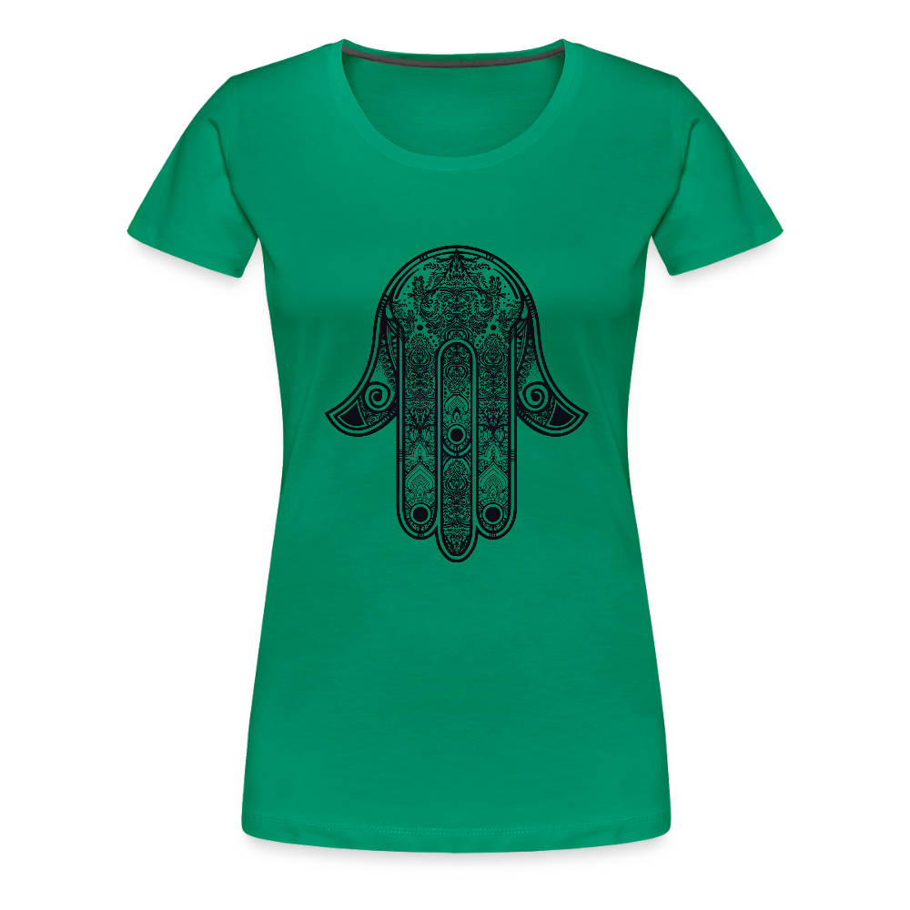 Hand of Fatimah Women’s Premium T-Shirt - kelly green