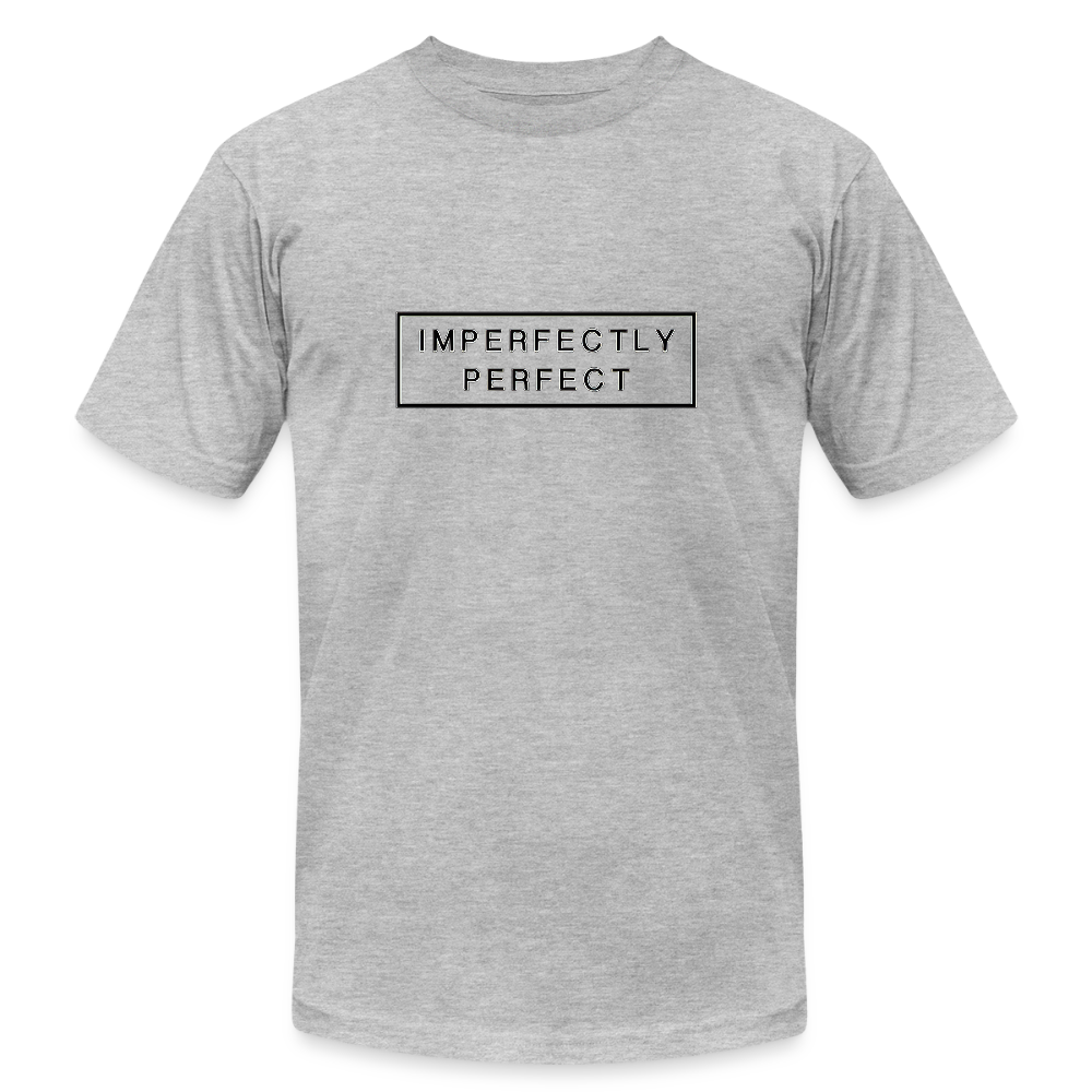 Imperfectly Unisex Jersey T-Shirt by Bella + Canvas - heather gray
