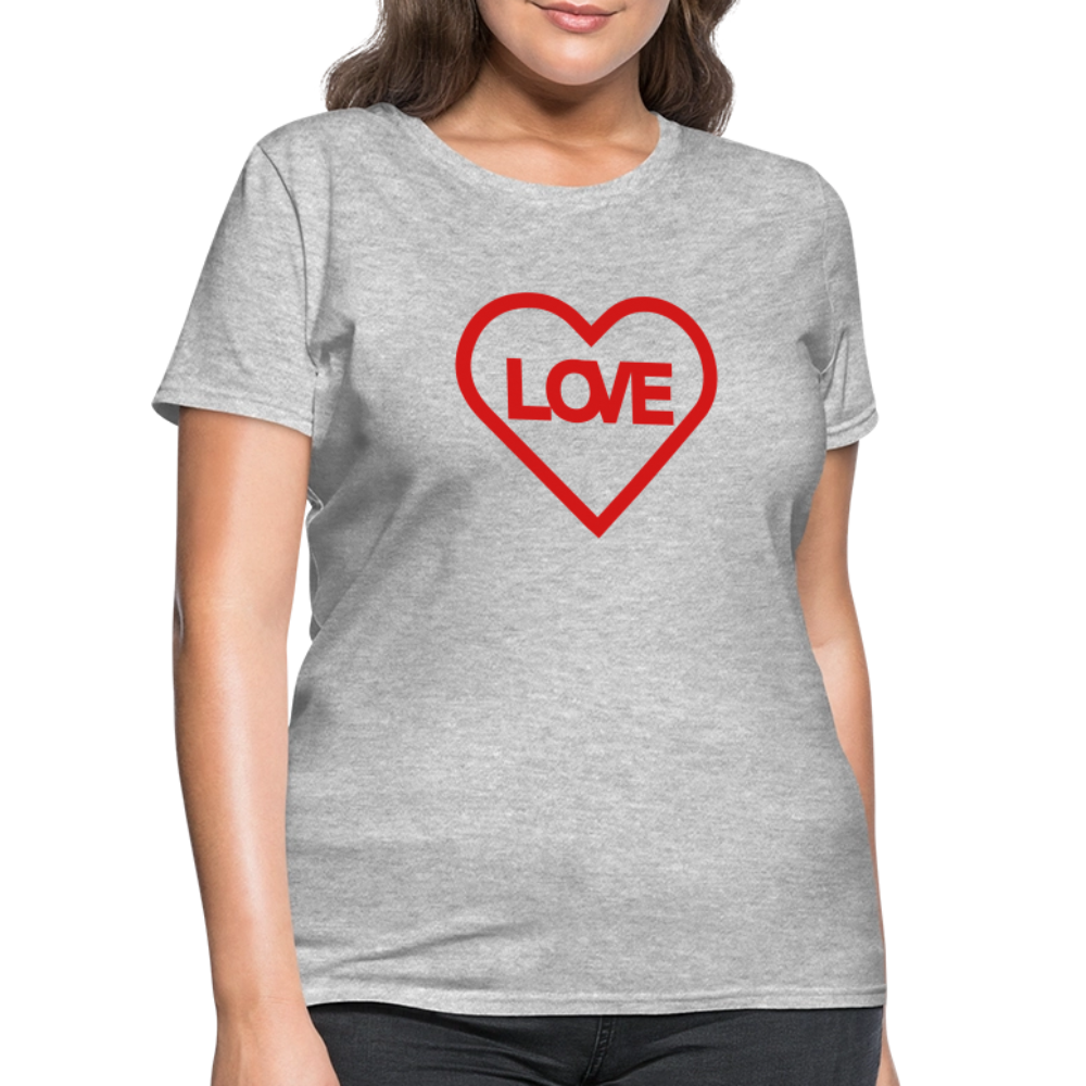 Love Women's T-Shirt - heather gray