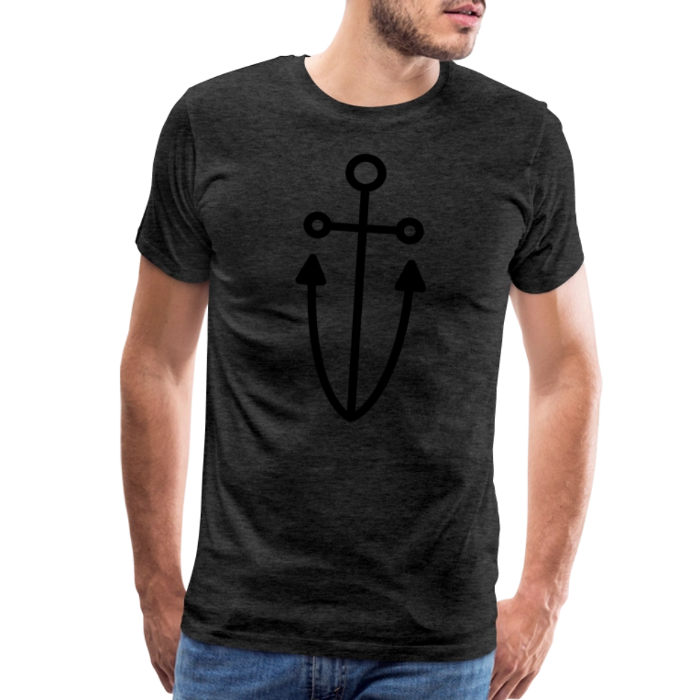 Anchor Men's Premium T-Shirt - charcoal grey