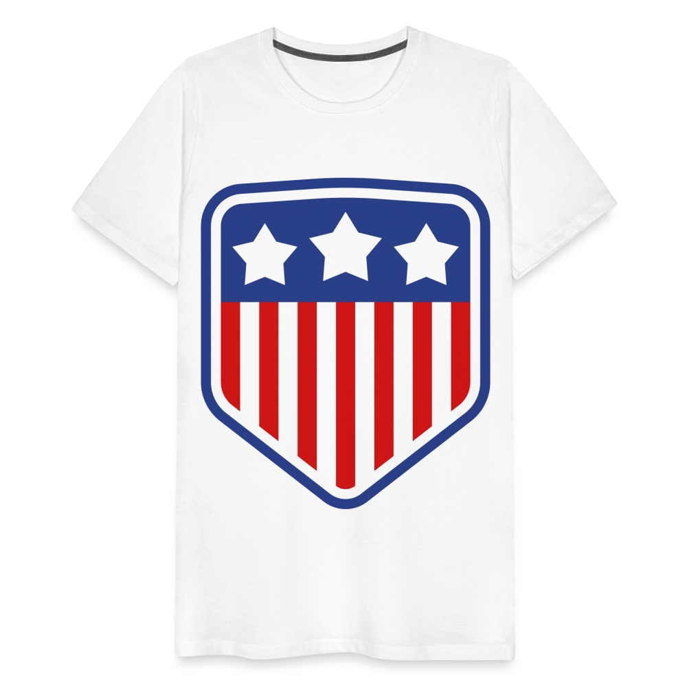 Men's Premium Patriot Tee - white
