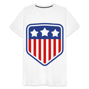 Men's Premium Patriot Tee - white