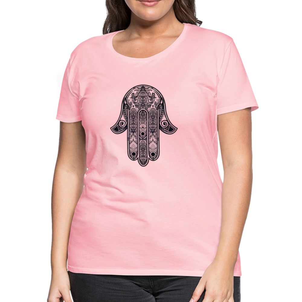 Hand of Fatimah Women’s Premium T-Shirt - pink