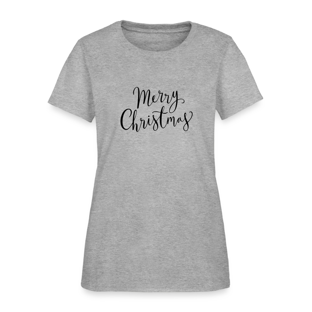 Merry Christmas Women's T-Shirt - heather gray