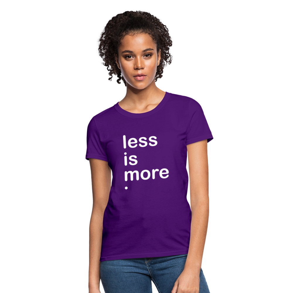 Less is More Women's T-Shirt - purple