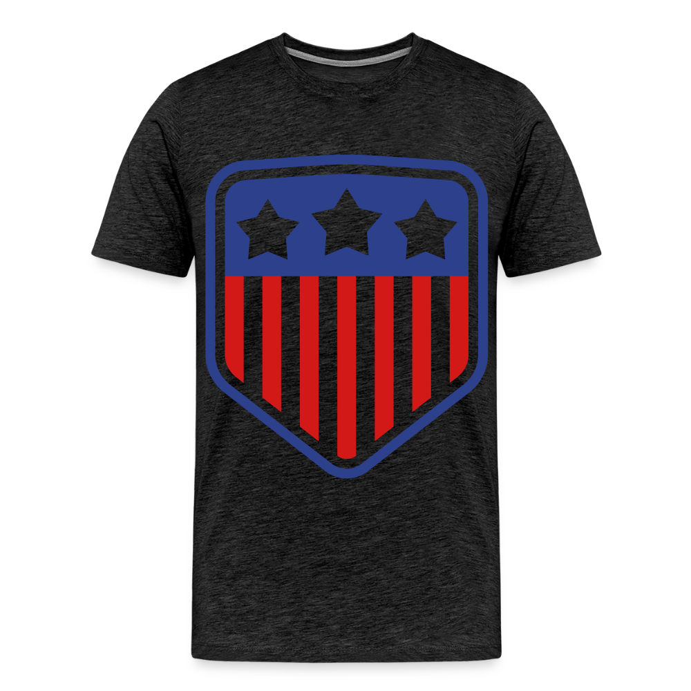 Men's Premium Patriot Tee - charcoal grey
