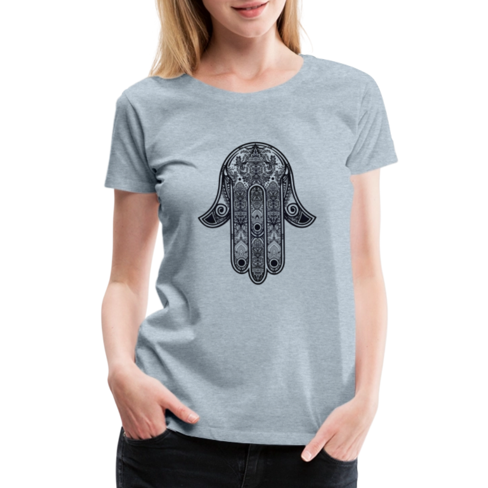 Hand of Fatimah Women’s Premium T-Shirt - heather ice blue