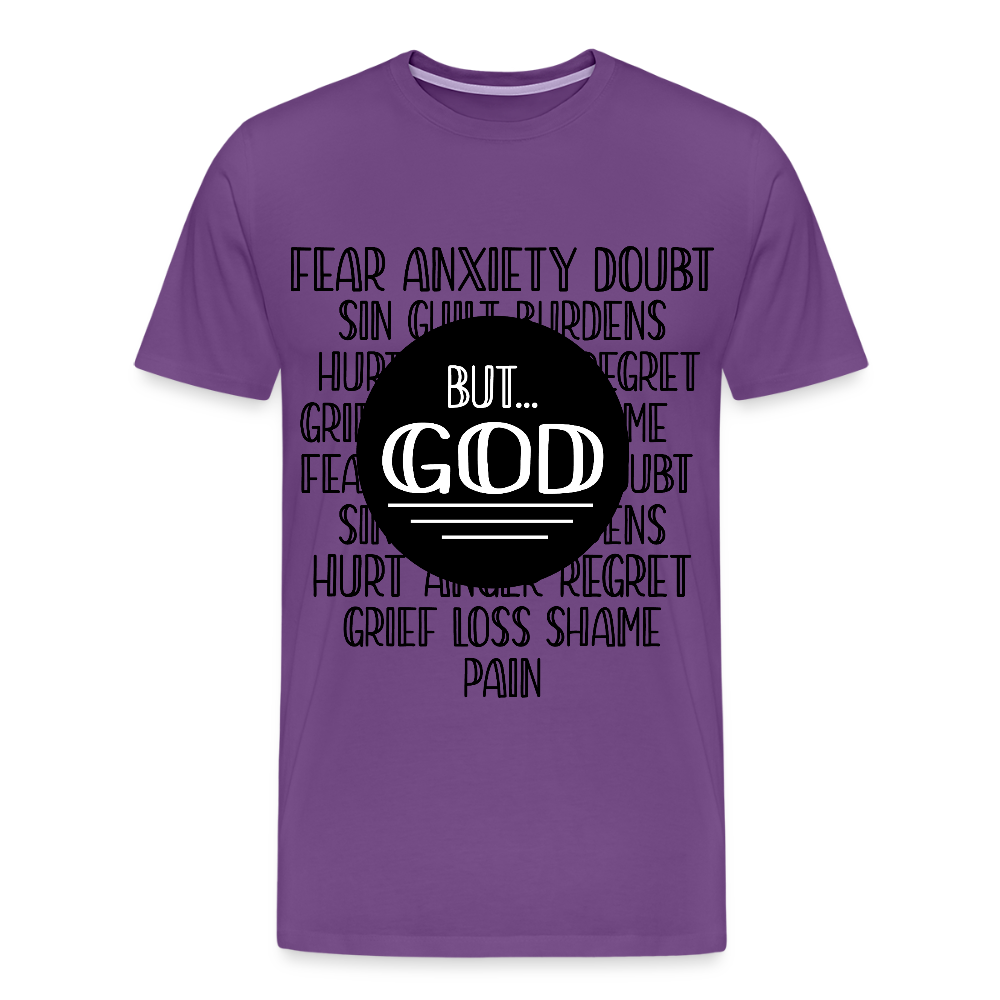 But God Men's Premium T-Shirt - purple