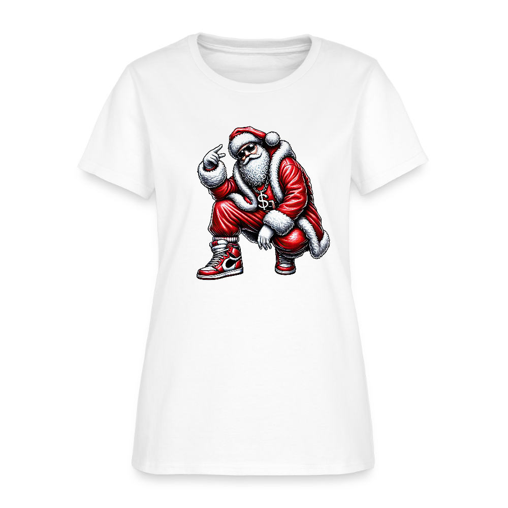 Hip Hop Santa Women's T-Shirt - white
