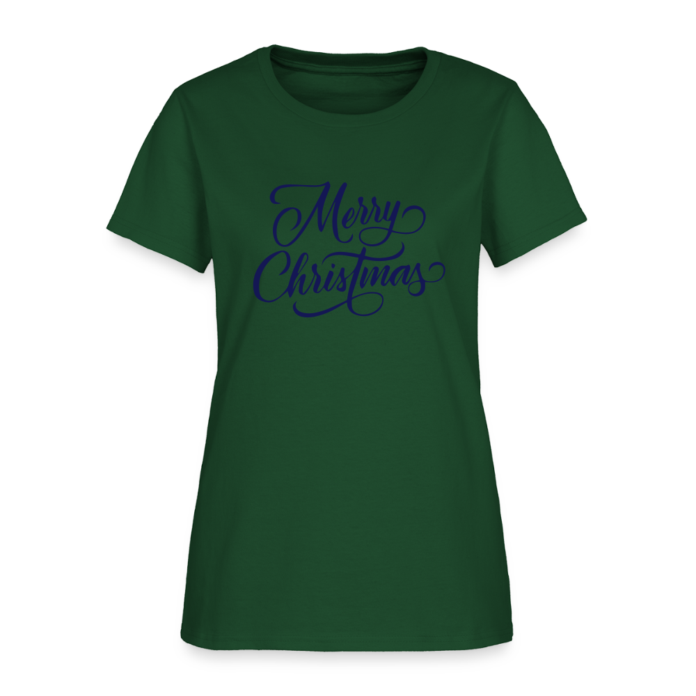 Merry Christmas 2 Women's T-Shirt - forest green