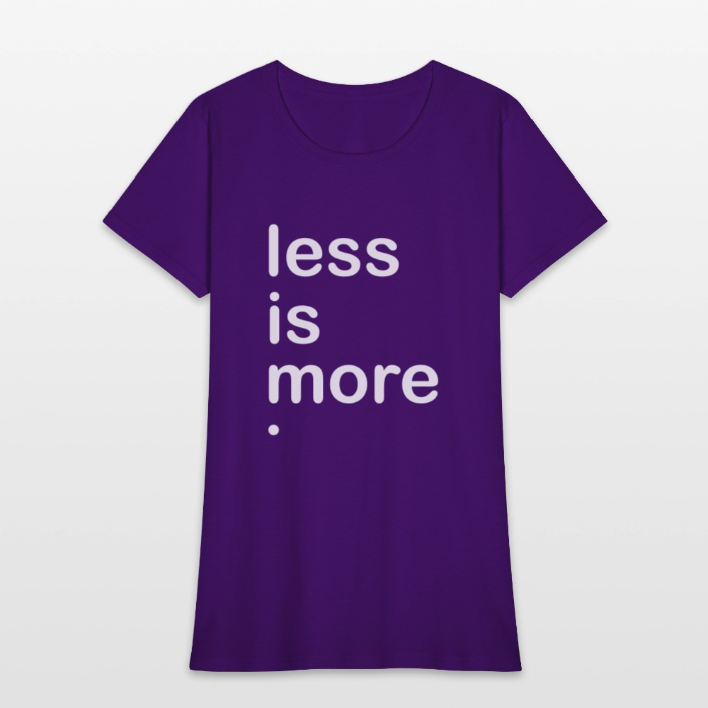 Less is More Women's T-Shirt - purple