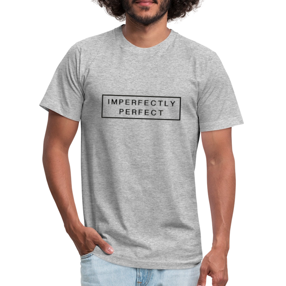 Imperfectly Unisex Jersey T-Shirt by Bella + Canvas - heather gray