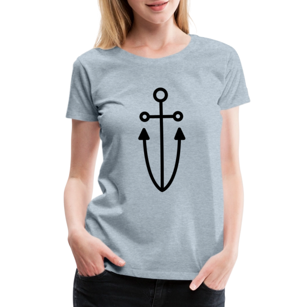 Anchor Women’s Premium T-Shirt - heather ice blue