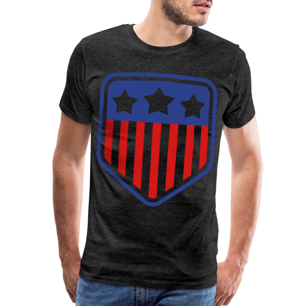 Men's Premium Patriot Tee - charcoal grey