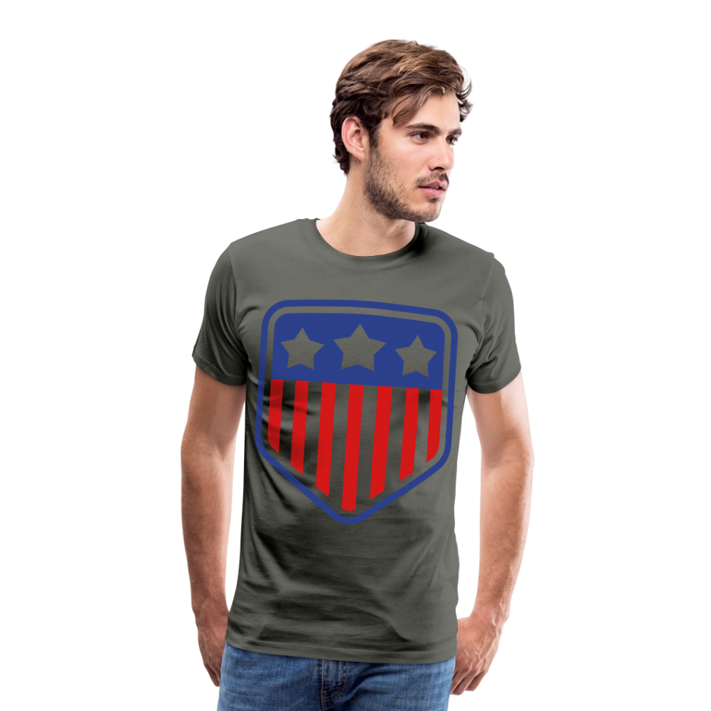 Men's Premium Patriot Tee - asphalt gray