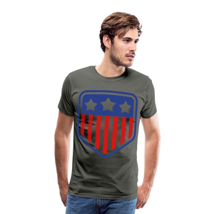 Men's Premium Patriot Tee - asphalt gray
