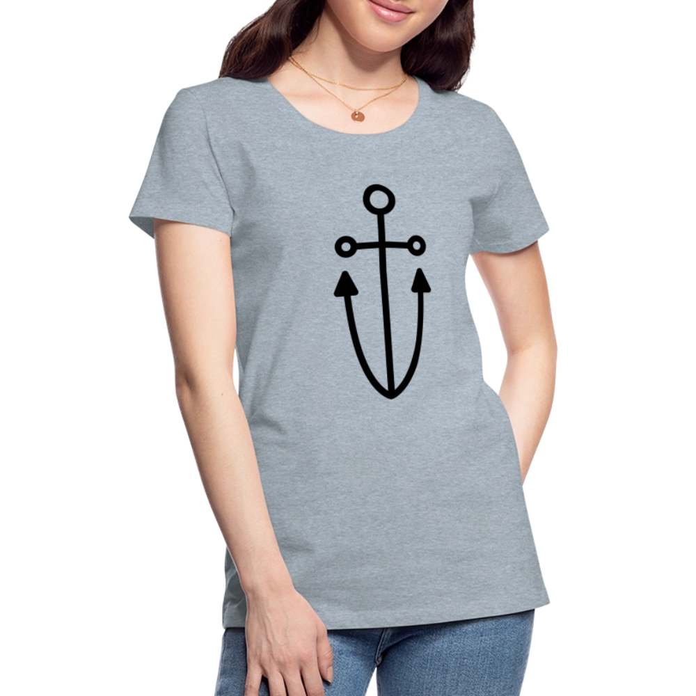 Anchor Women’s Premium T-Shirt - heather ice blue