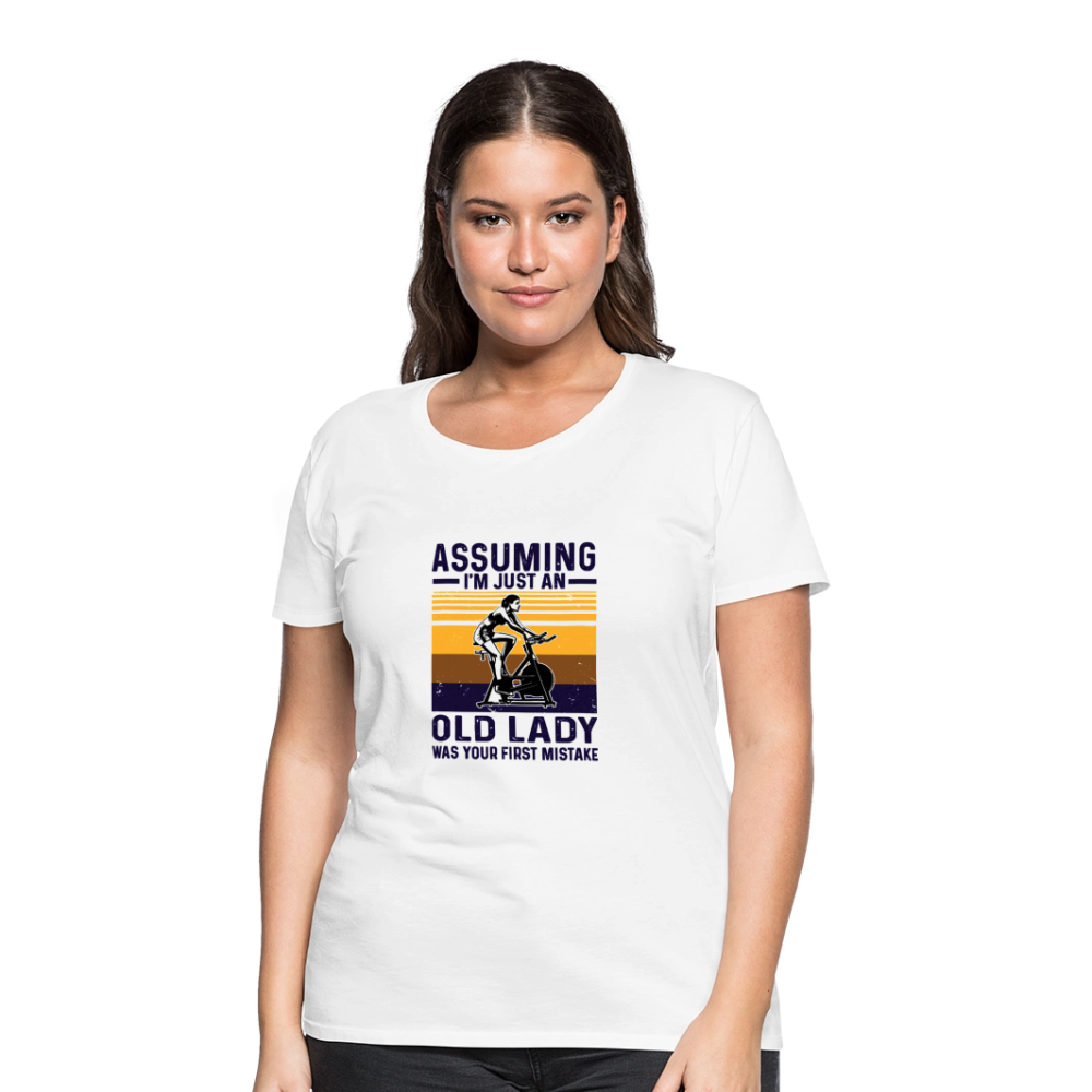 Assuming Women’s Premium T-Shirt - white