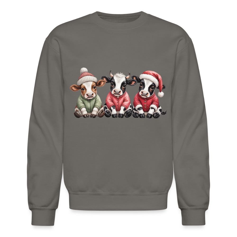 Christmas Calves Crewneck Sweatshirt - asphalt gray